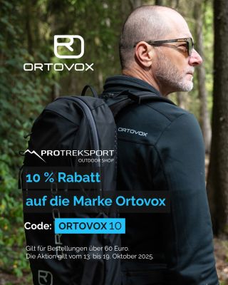 💥10 % Rabatt auf Produkte der Marke ORTOVOX!💥 Das Angebot gilt vom 13. bis 19. Oktober 2025 bei Bestellungen über 60 €....