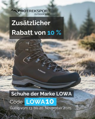 🎉Derzeit erhalten Sie bei uns LOWA-Schuhe mit 10 % Rabatt. Geben Sie beim Kauf einfach den Code LOWA10 ein. ℹ️ Die...